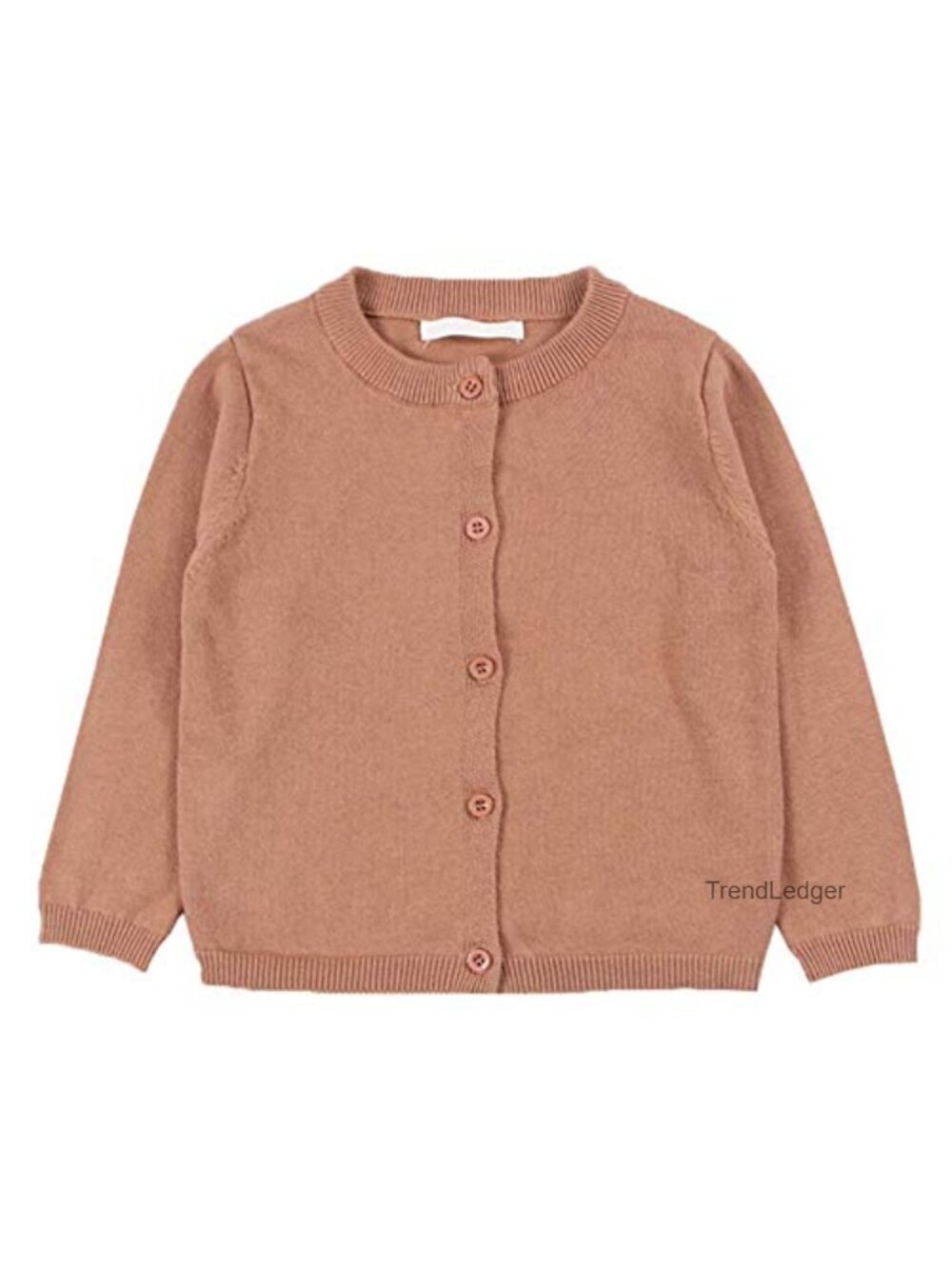 Girls Cotton Knit Cardigan Long Sleeve Button Sweater School Uniform